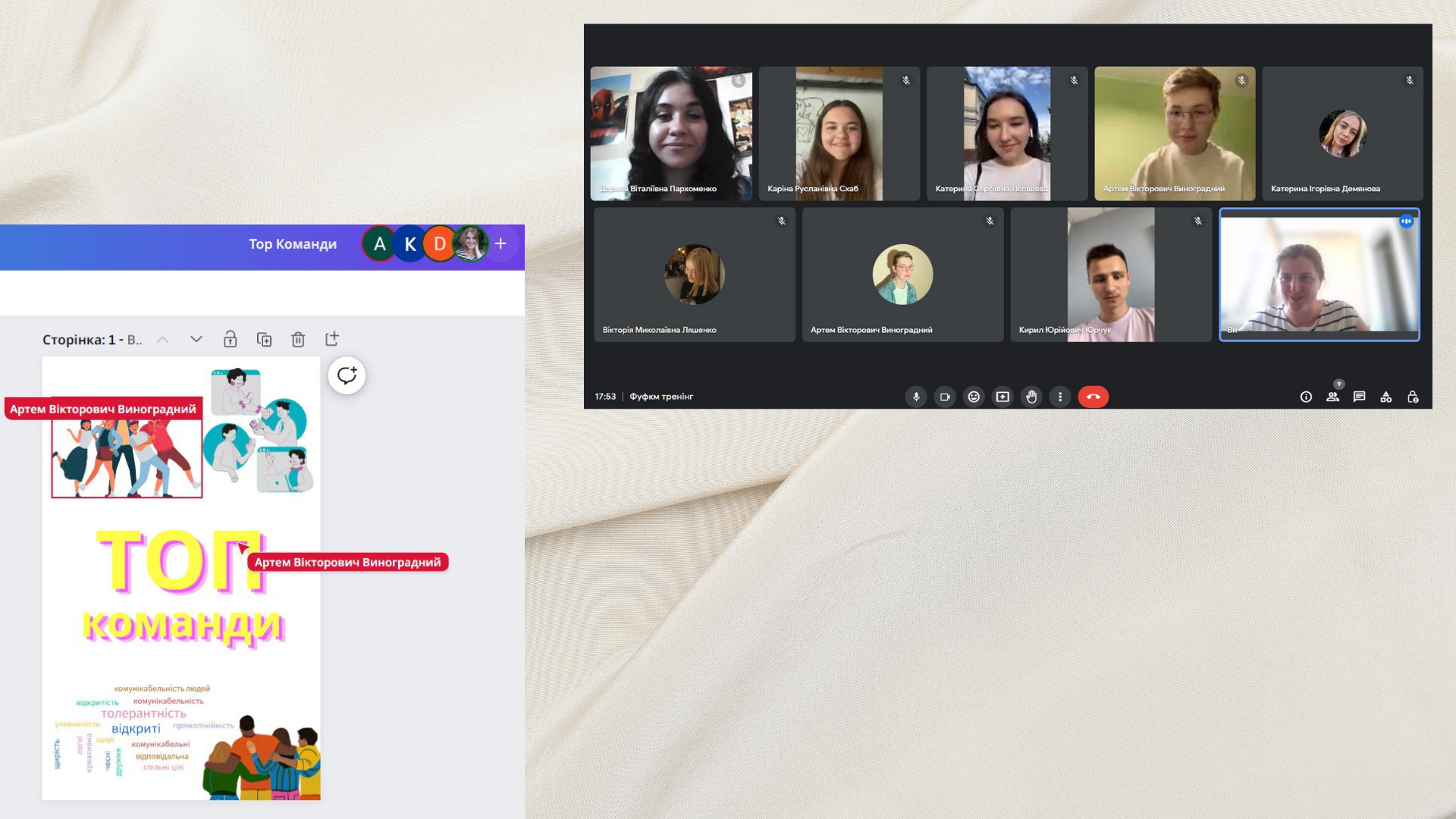 treninh z komandoutvorennia